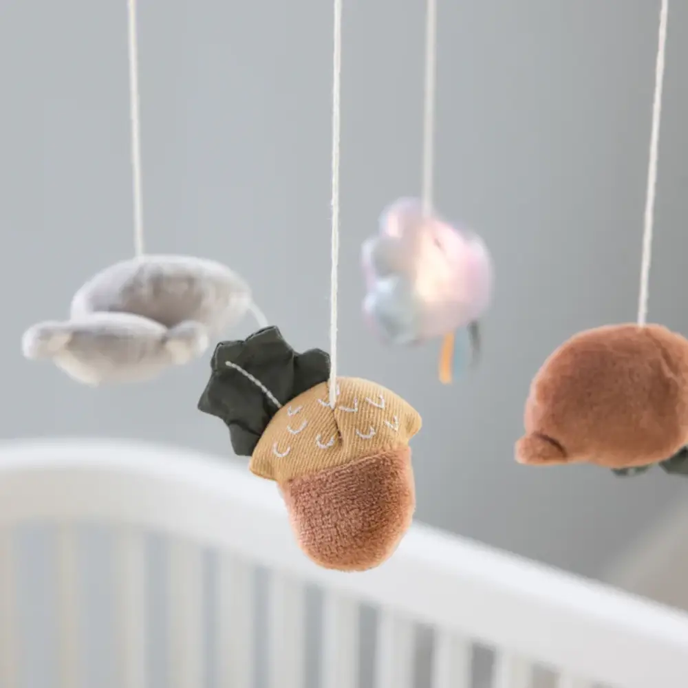 Sebra babymobil med musikk, Woodland