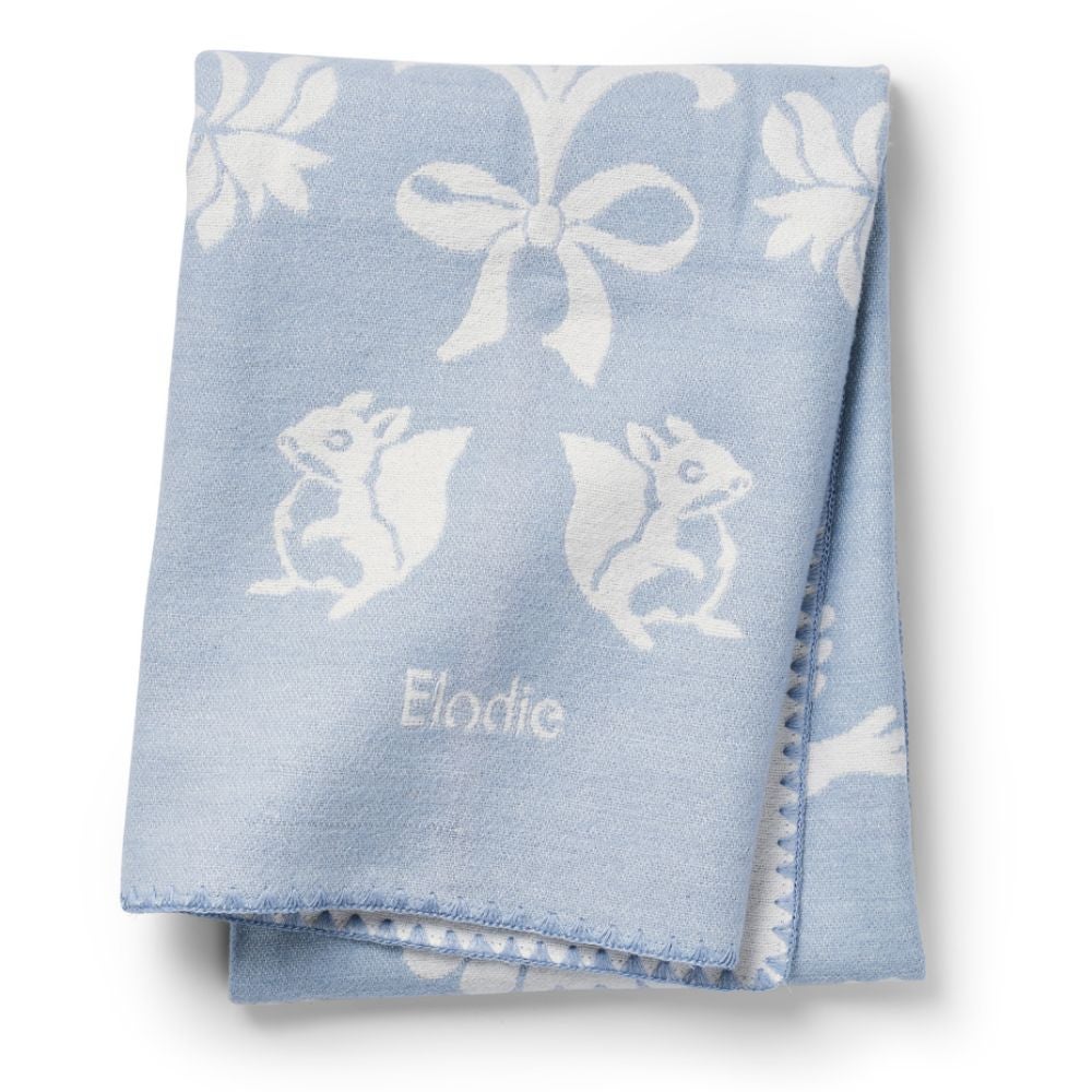 Elodie Details Jacquardpledd Blueberry Blue