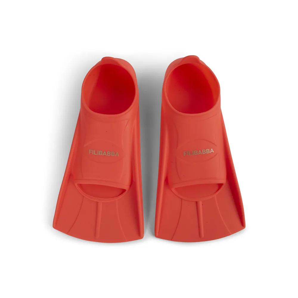 Filibabba svømmeføtter størrelse 24-26 - Warm Red
