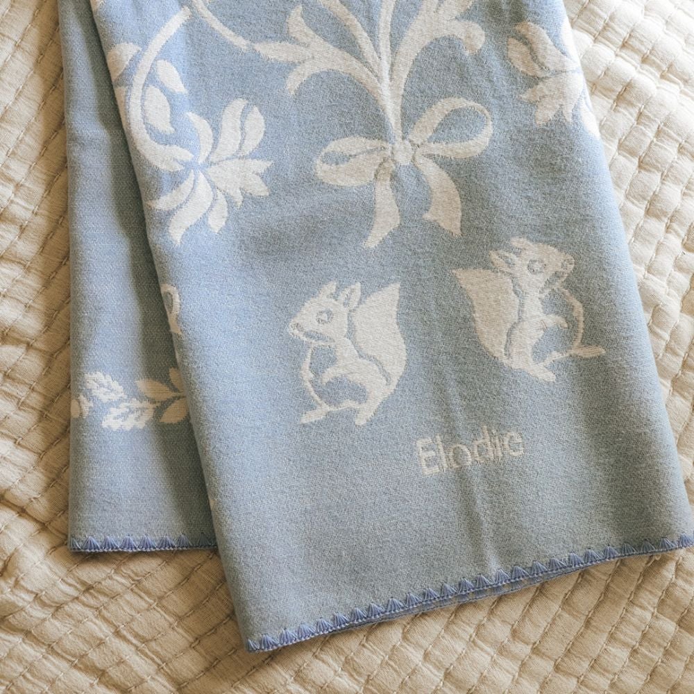 Elodie Details Jacquardpledd Blueberry Blue