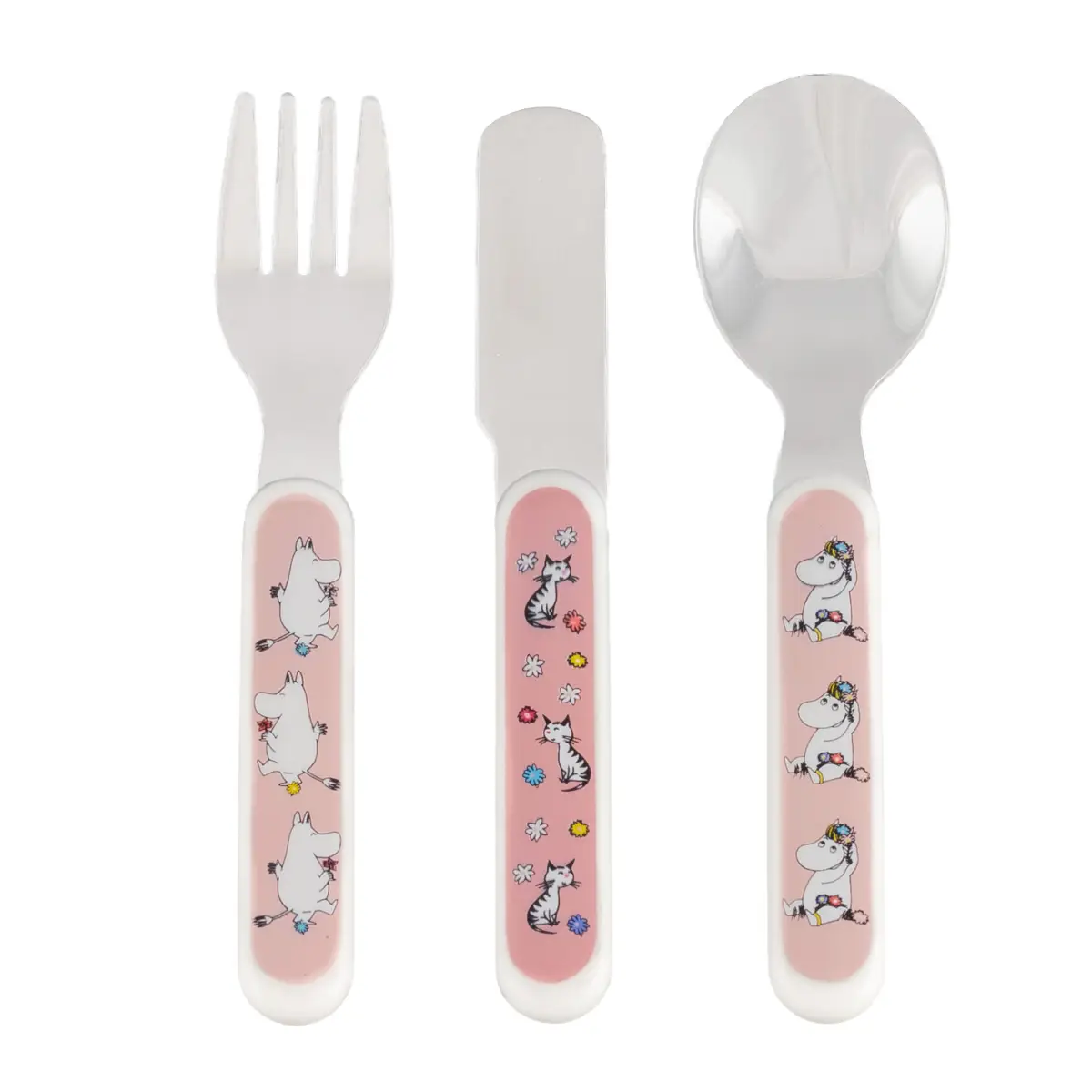 Rätt Start Moomin Meadow, barnebestikk, rosa