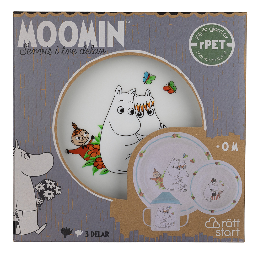 Rätt Start Mumin, servise for barn, 3 deler