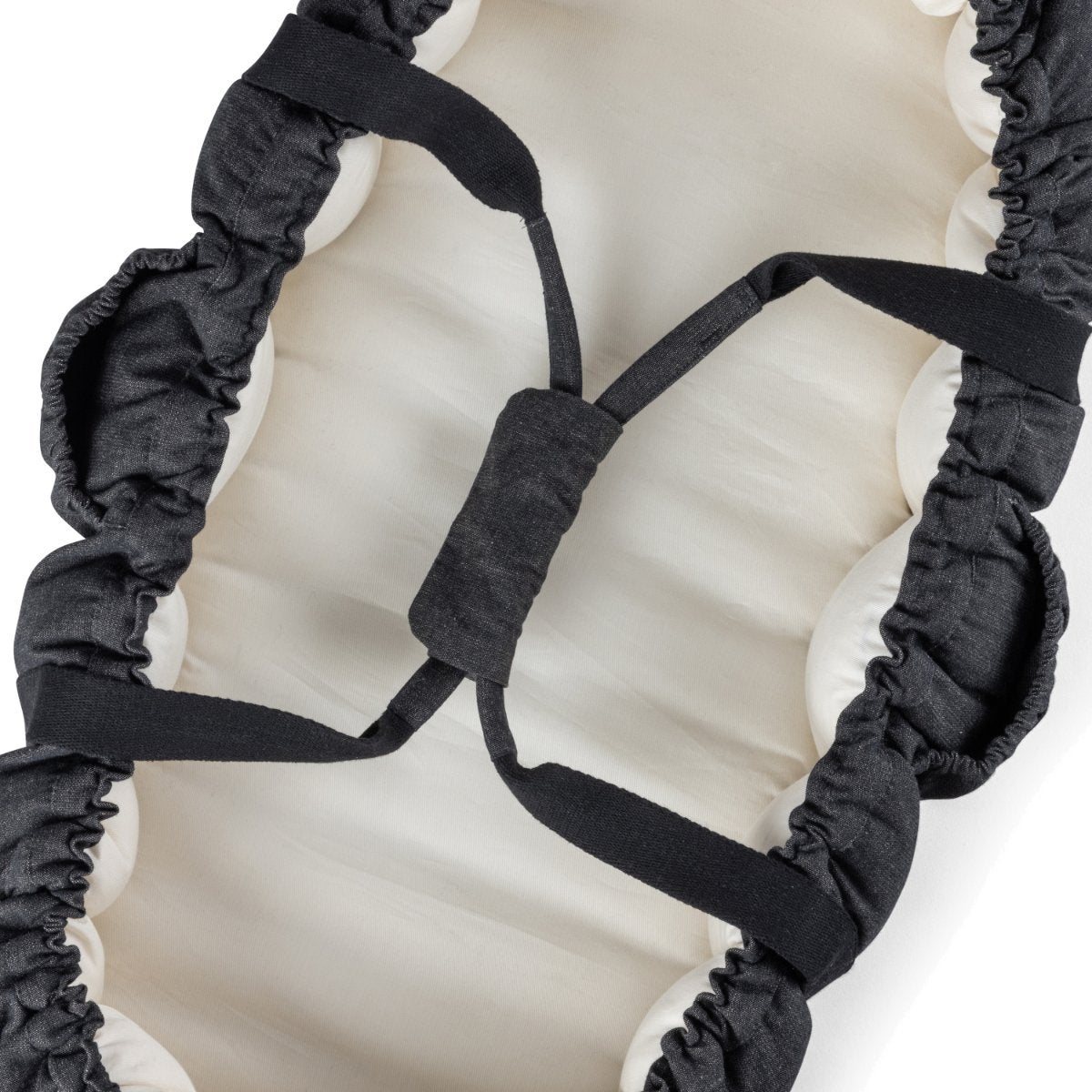 Sebra Babynest 3-i-1 med kalesje dark grey melange