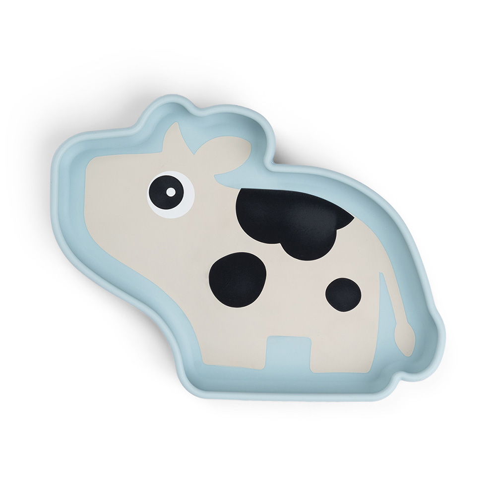 Done by Deer silikon snacktallerken Dotti Blue