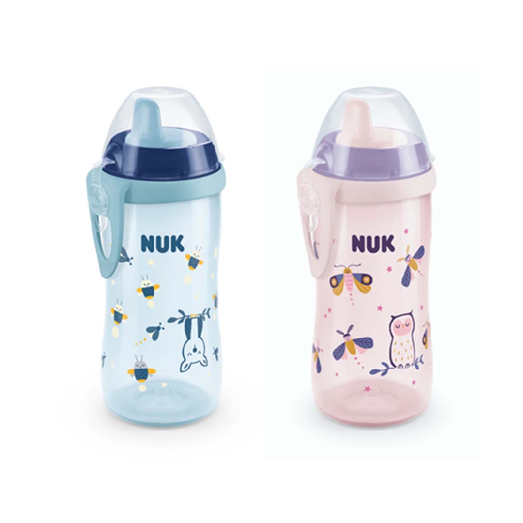 NUK Kiddy tåteflaske Glow in the dark 12 m