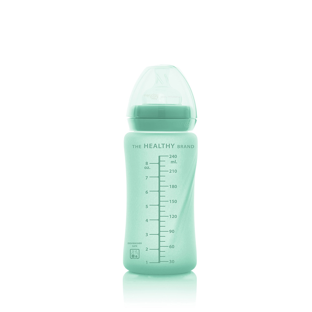 Everyday sugerørflaske Healthy + 240 ml - Mint Green