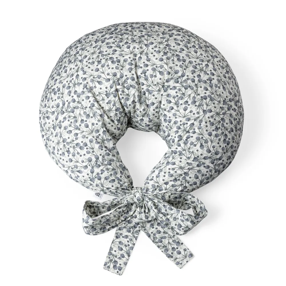 Sebra ammepute økologisk bomull blå oliven