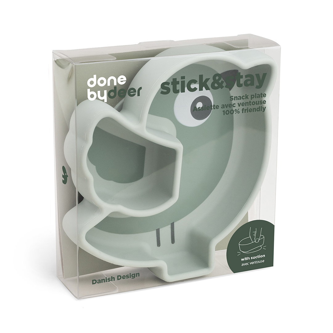 Utført av Deer Stick&Stay snackstallerken Birdee Green