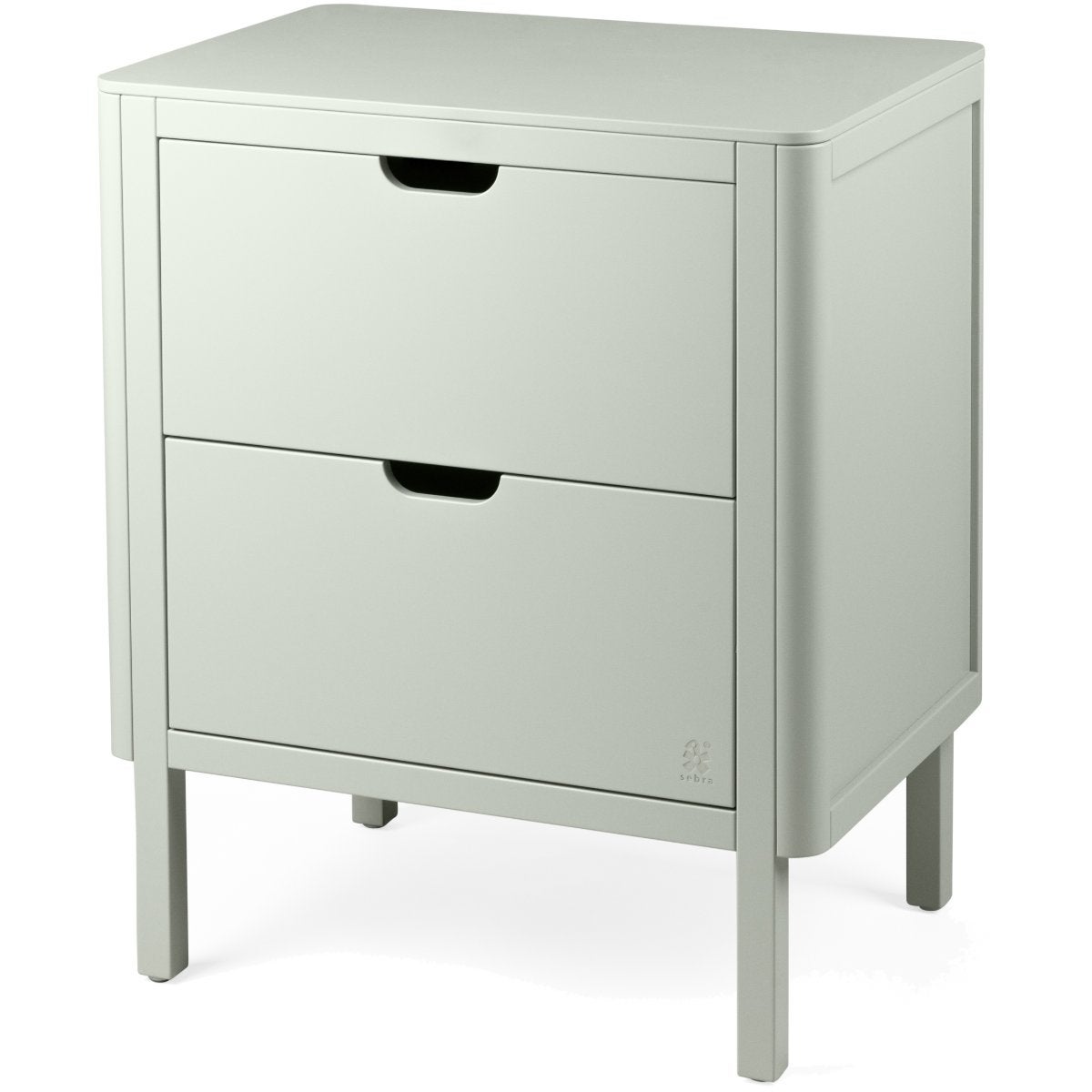 Sebra Stellebord med skuffer mist green