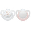 NUK Star silikonsmokk 0-6 mdr. rosa