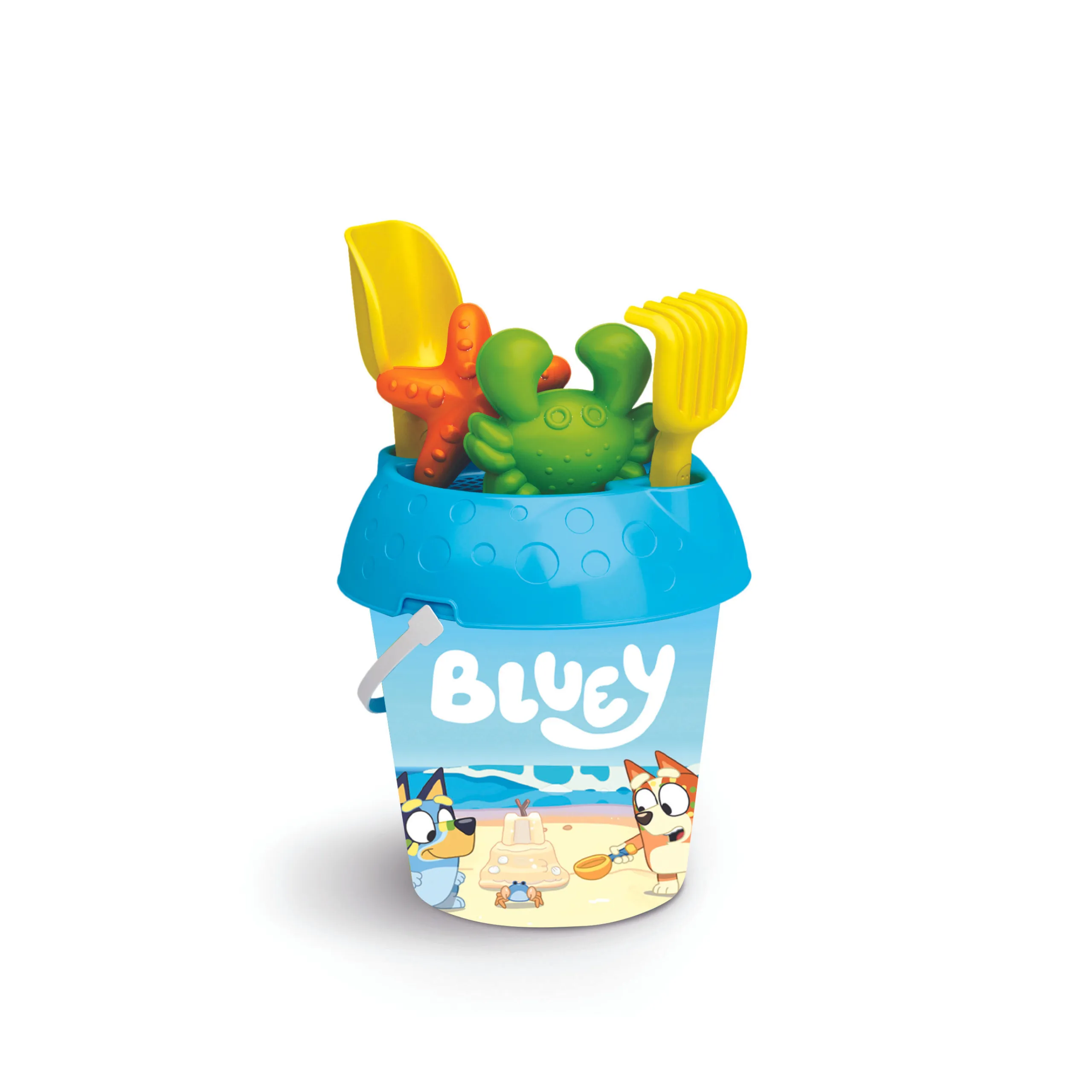 Bluey sandsett med former