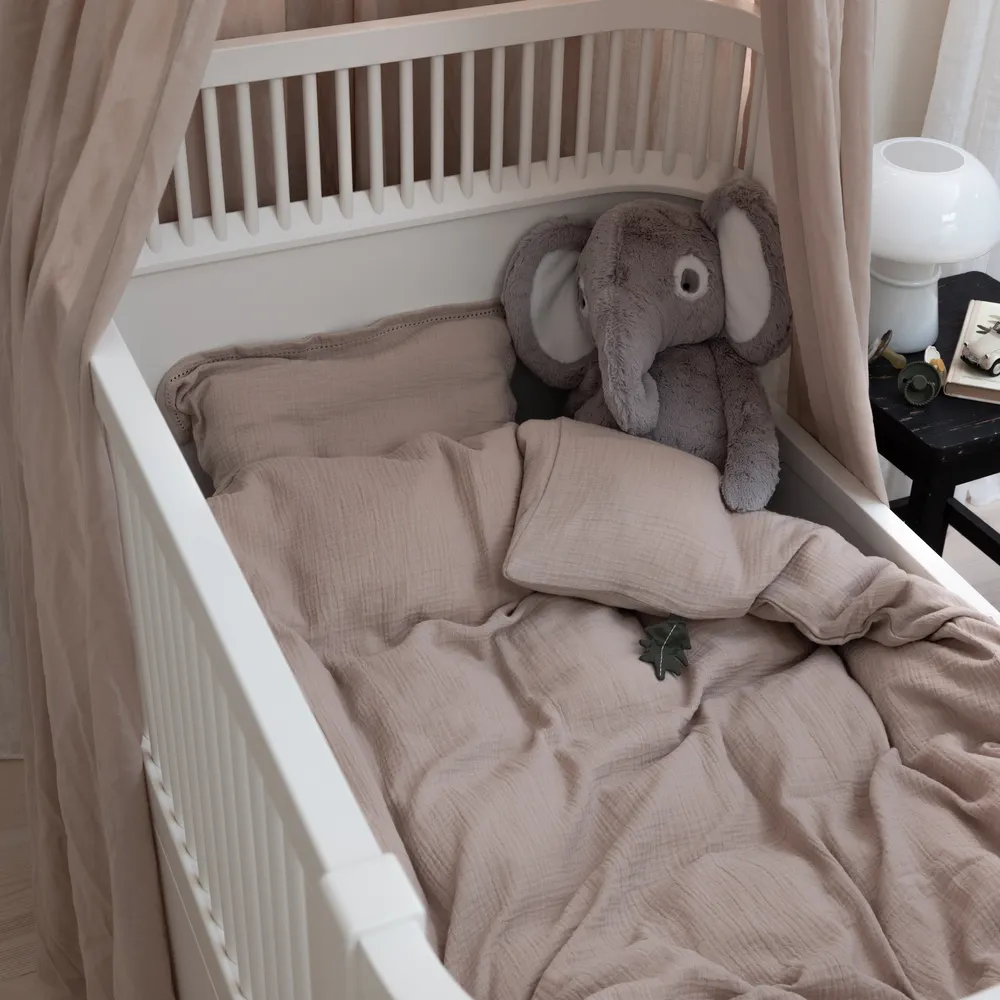 Sebra Sengesett junior musselin seabreeze beige