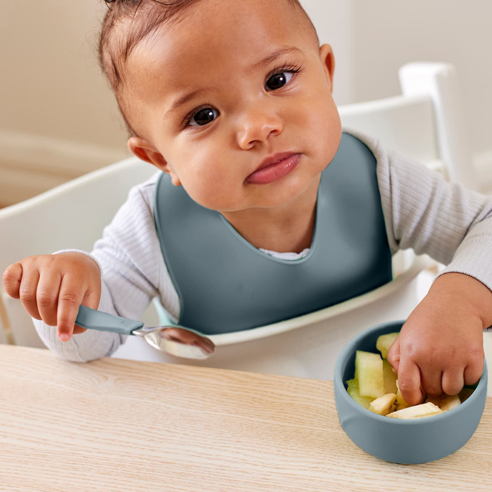 Everyday Baby silikonskål 2-pakning Harmony Green