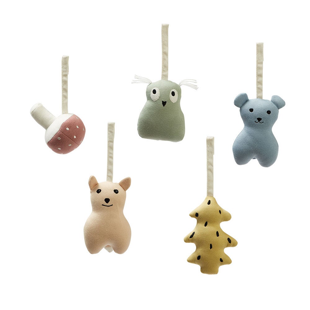 Kids Concept Baby krybbefigurer skog 5stk EDVIN