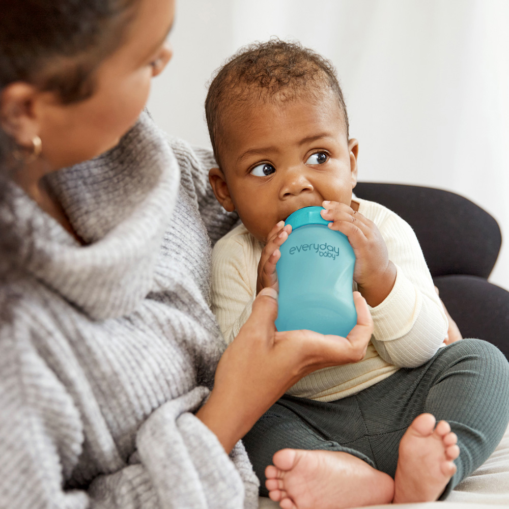 Everyday baby varmefølende tåteflaske - 150ml turkis