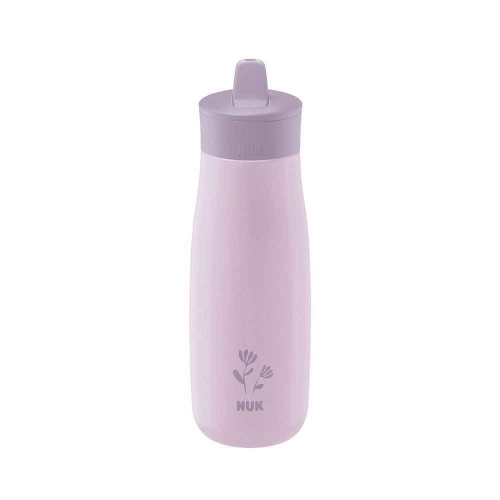 NUK Mini-Me Drikkeflaske stål - Blomst 500 ml