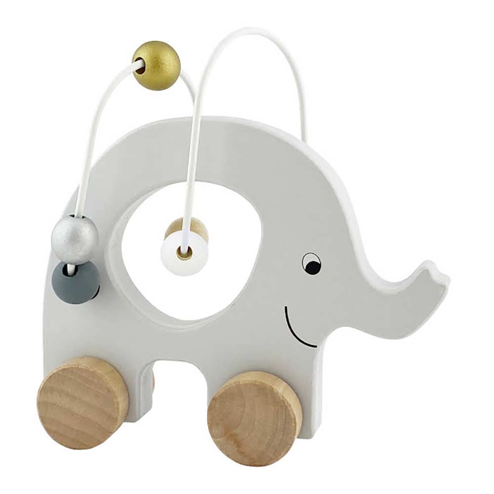JaBaDaBaDo Kulram elefant på hjul sølv