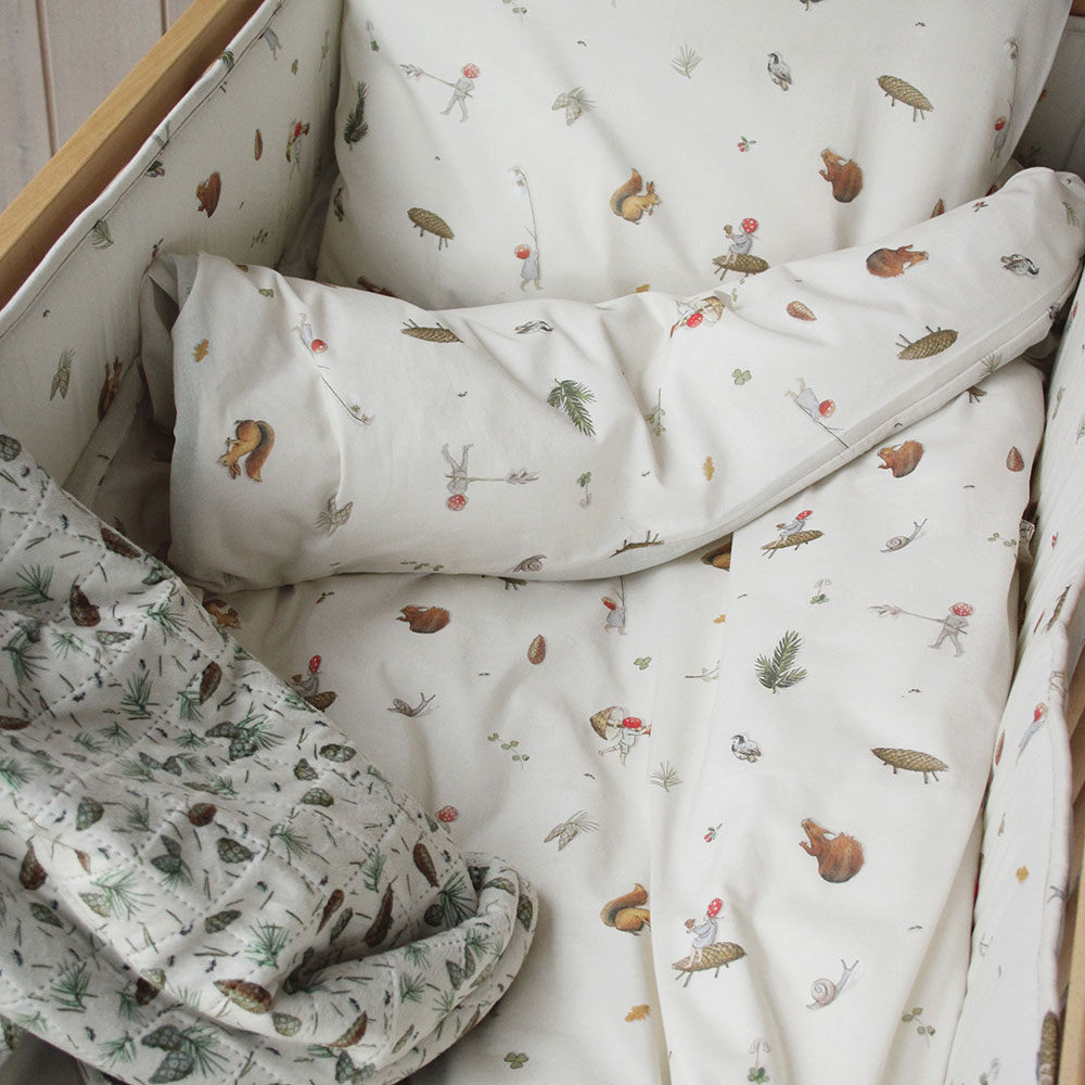 Rätt Start Beskow Julenissens barnesengetrekk beige