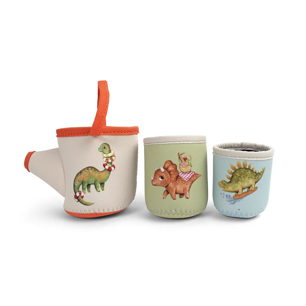 Filibabba Neopren badeleker - Dino Activity Cups