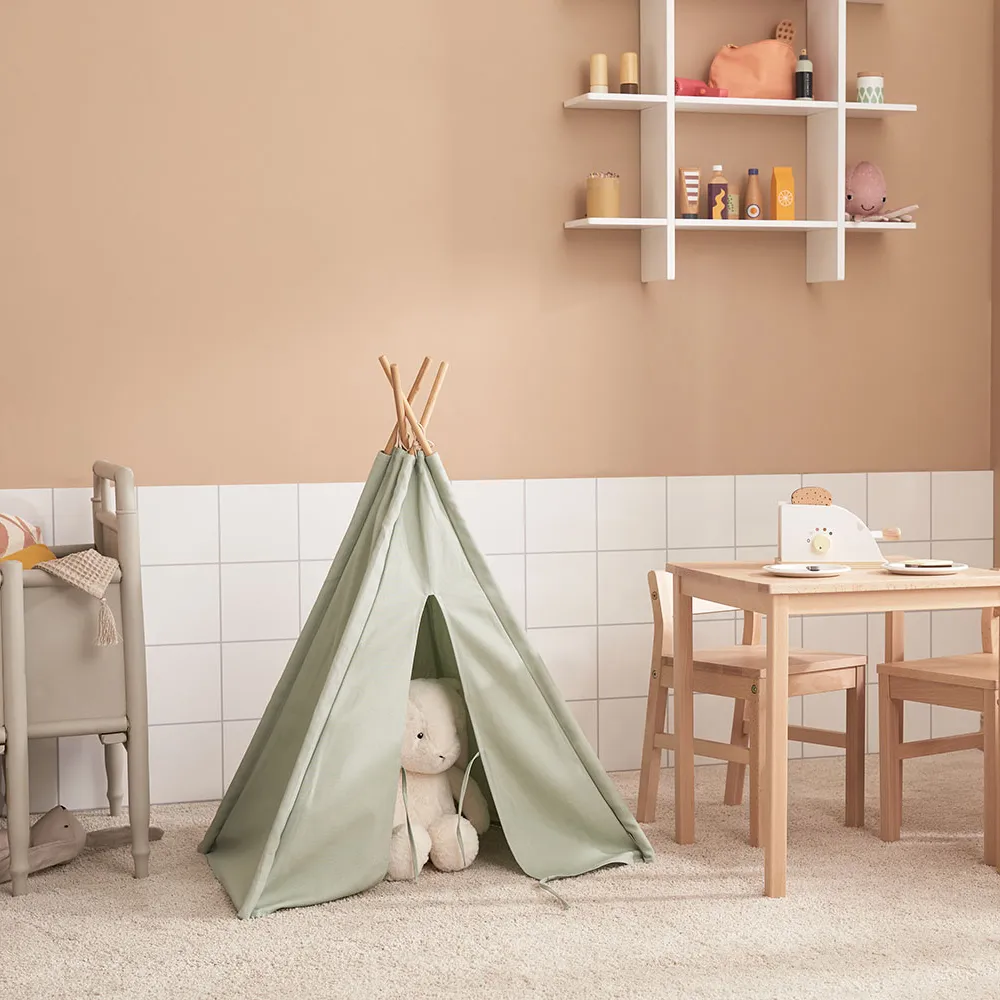 Kids Concept Tipi-telt mini lysegrønn