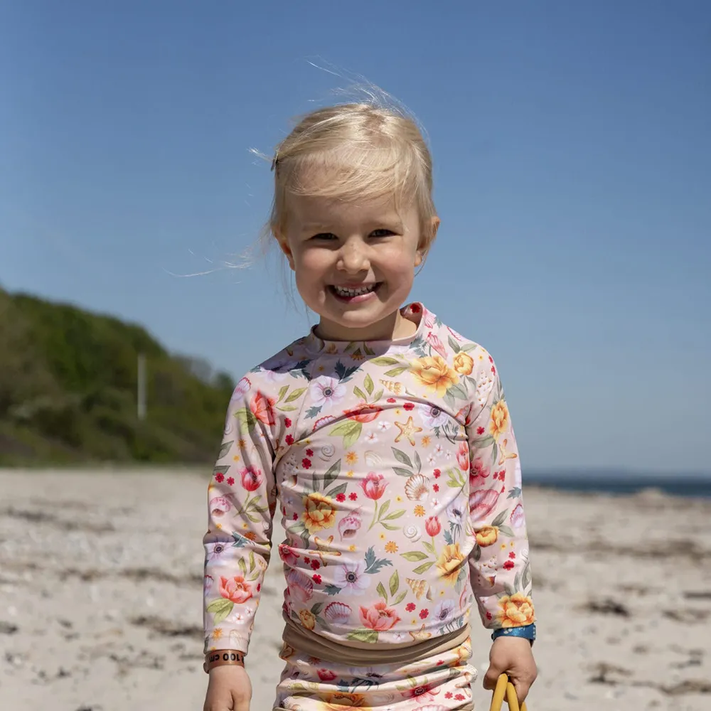 Filibabba Nor UV-skjorte LS 1-2 år - Ocean Blossom