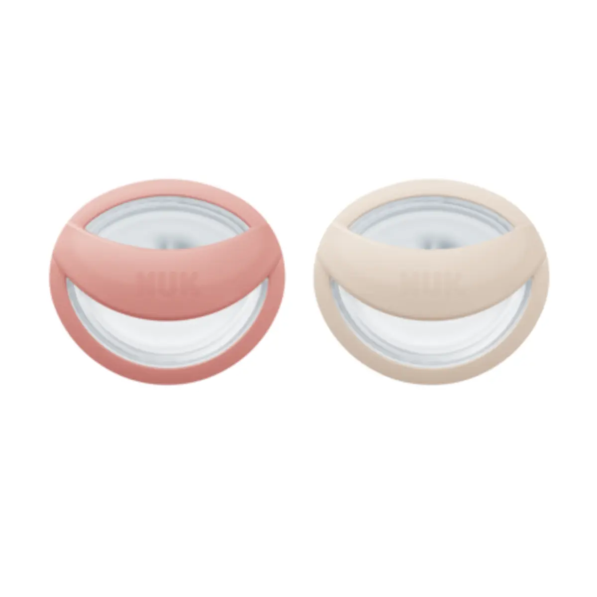 NUK Perfect Match-smokk, beige/rød, størrelse 1 (0–6 måneder)