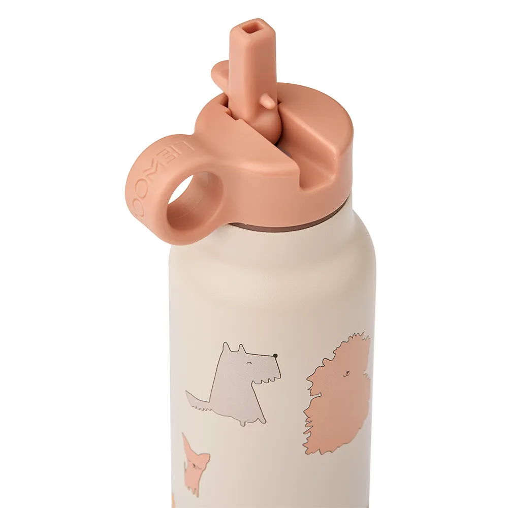 Liewood Falk vannflaske 350 ml Cats and Dogs/Sandy