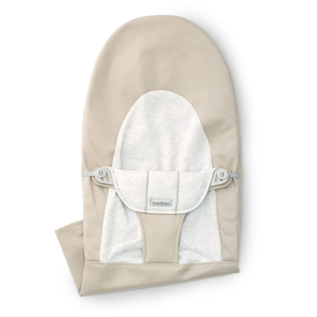 BabyBjörn Stoffsete Balance Soft, Bomull/Jersey, Beige/Grå