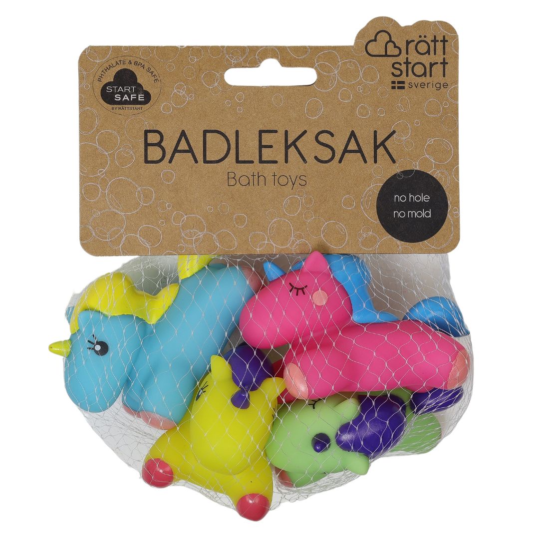Rätt Start Badeleke Unicorns 4-pakning