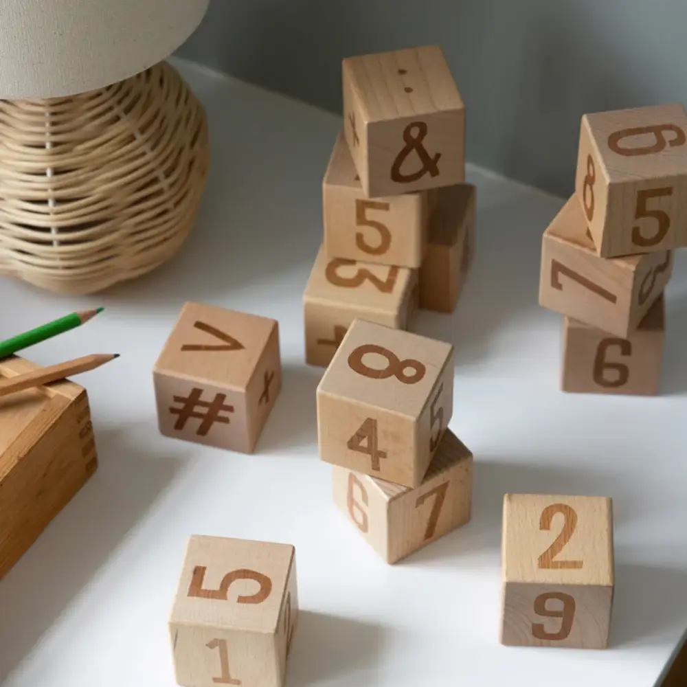 Sebra tallklosser i tre, 12 stk.