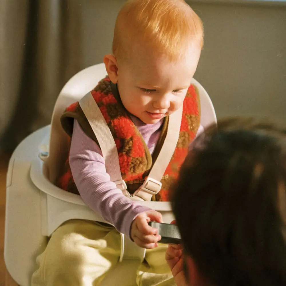 Stokke Steps 3-i-1 barnestol hvit/naturfarget