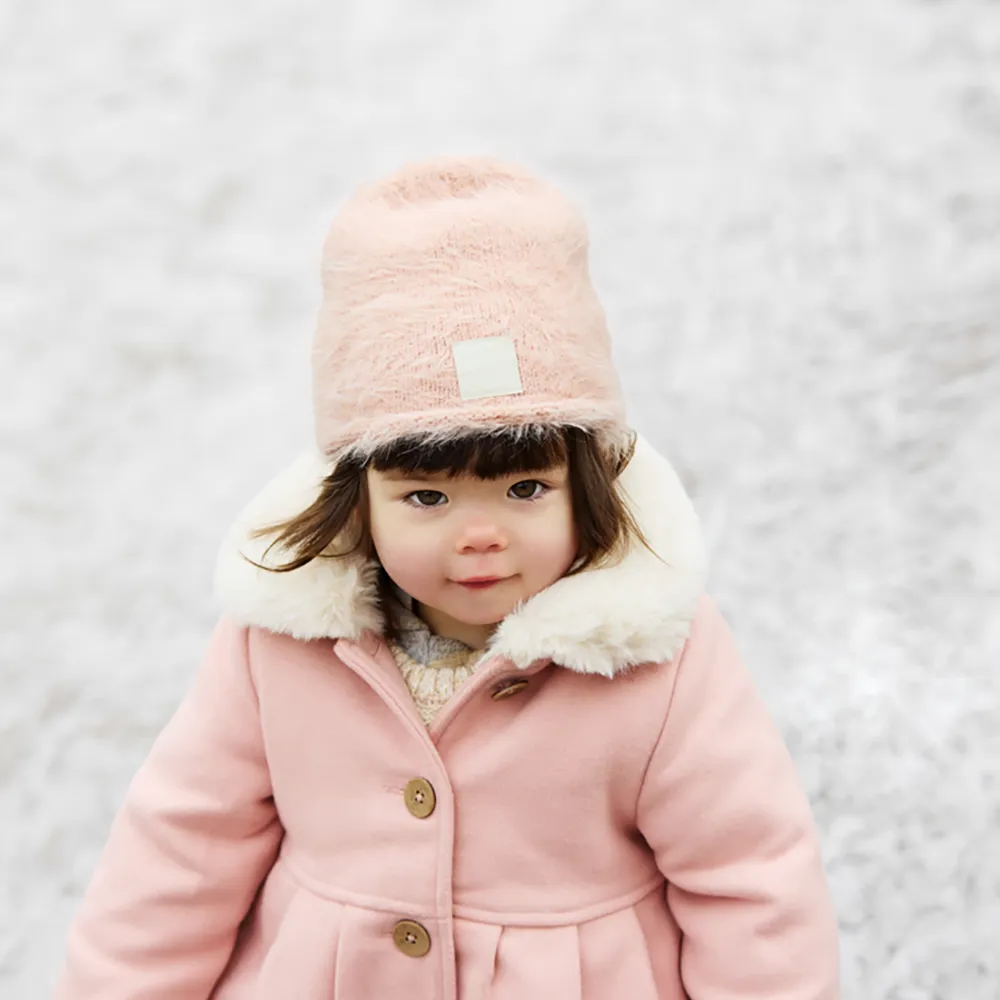 Elodie Furry Knit Lue Powder Pink 6-12m