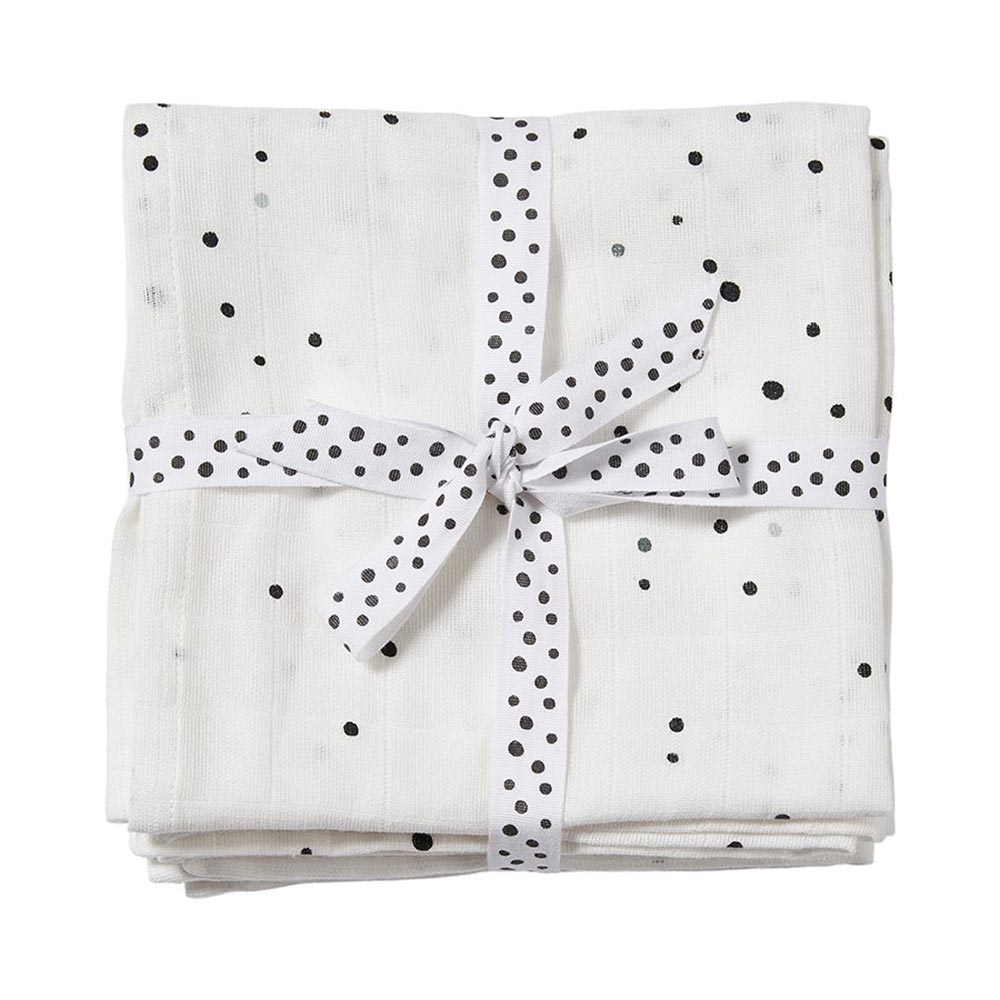 Done by Deer swaddle 2-pakning tepper Dreamy dots hvit