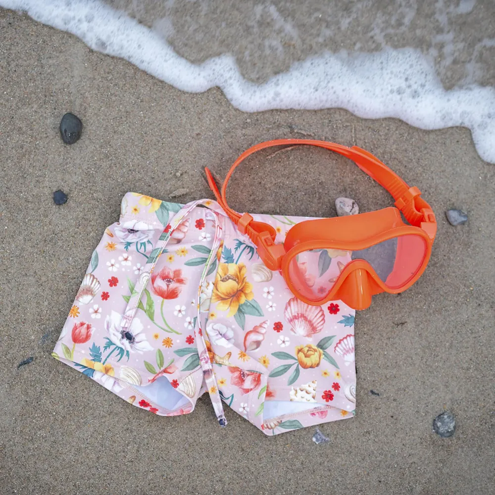 Filibabba Orla Badeshorts 3-4 år - Ocean Blossom