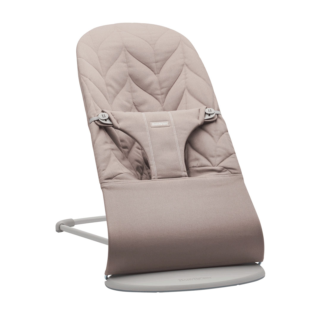 Babybjörn Babysitter Bliss vevd med bladmønster Sand Grey