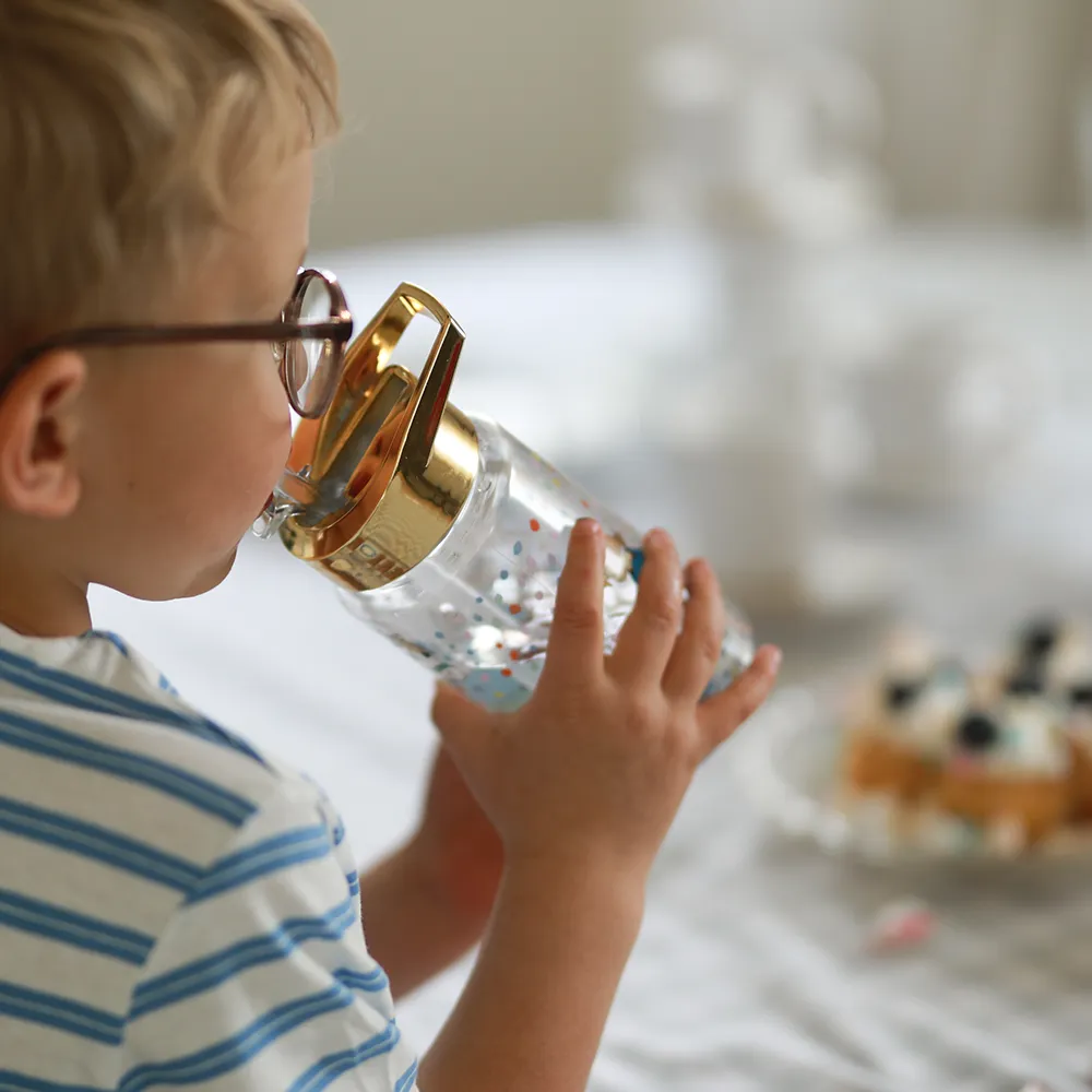 Rätt Start Pippi Födelsedag Vannflaske i plast gull
