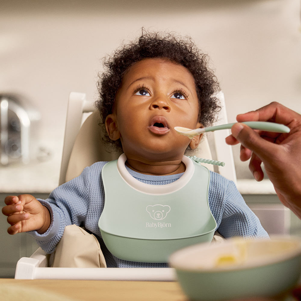 Babybjörn middagssett for barn 3 stk Powder Green
