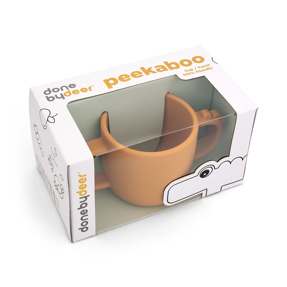 Done by Deer Peekaboo krus  cup Croco Mustard 