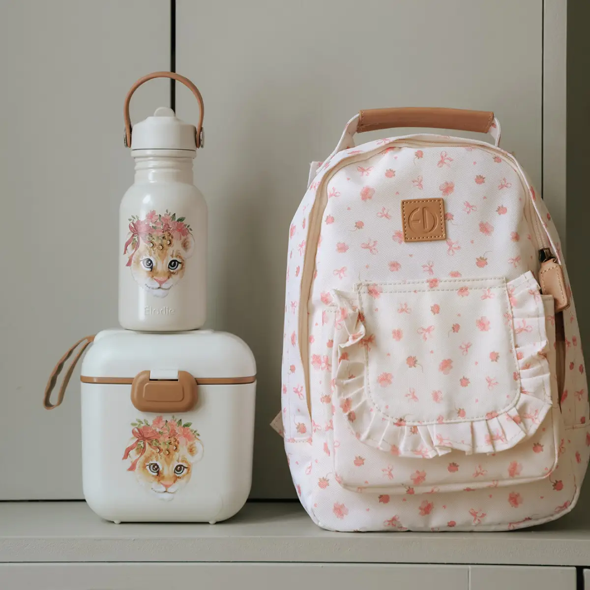 Elodie Details-vannflaske Rosy Bow Leo