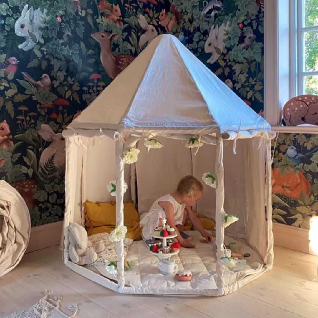 Kids Concept Pavilion-telt naturhvit