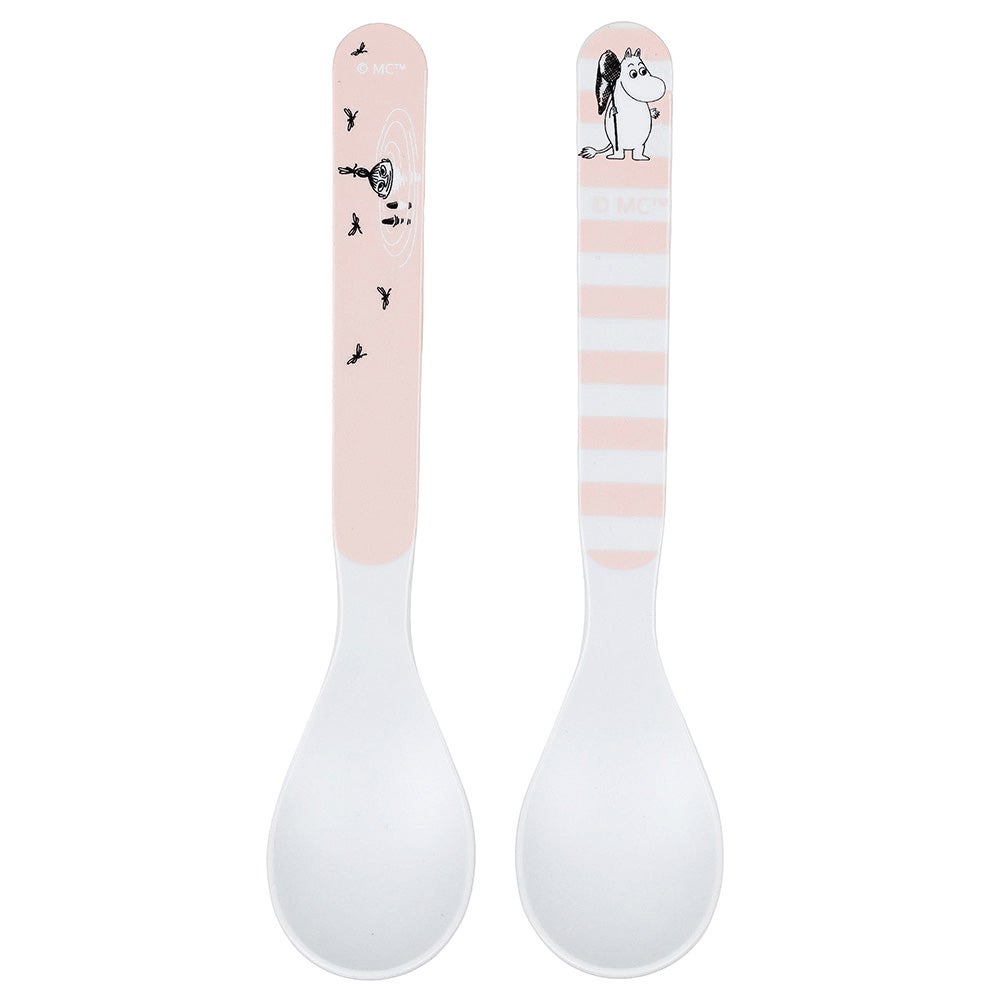 Rätt start Muminvann og bad, skjeer, 2-pakning, rosa