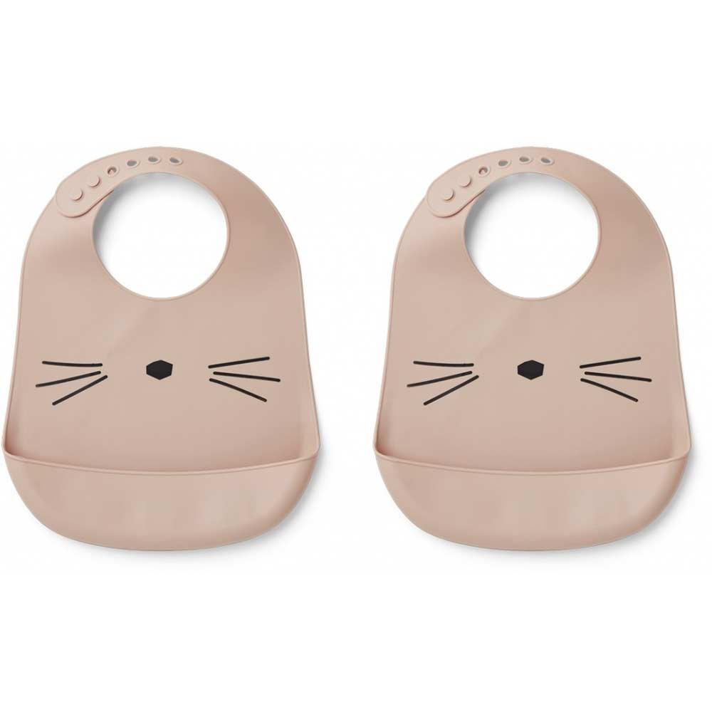 Liewood Tilda smekke silikon 2-p Cat rose
