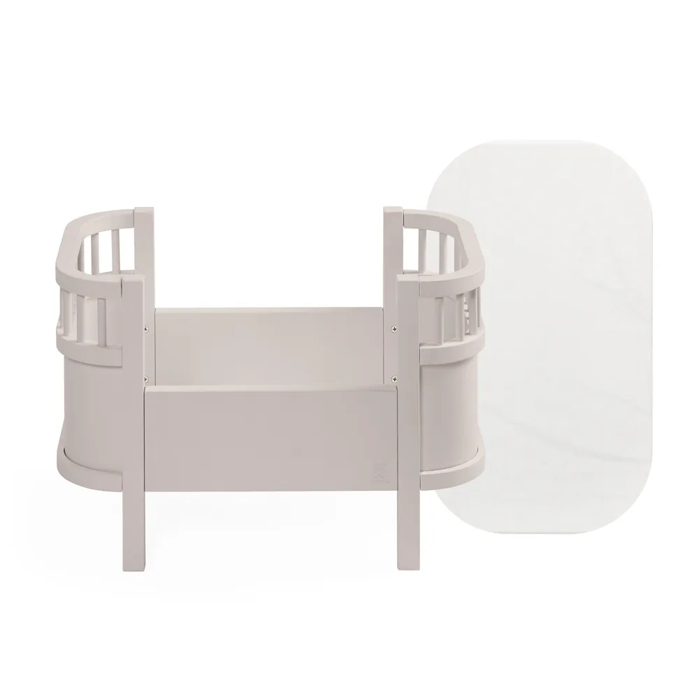 Sebra dukkeseng med madrass Birchbark rose