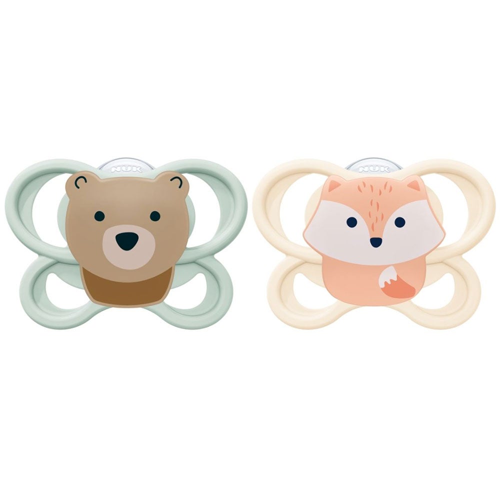 NUK Smokk Perfect Match Air Fox/Bear 0-2 mnd.