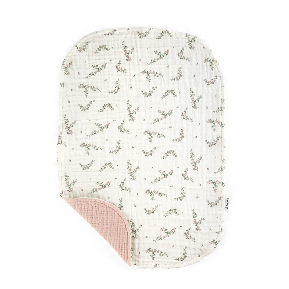 Sebra stelleunderlag 2-pakning muslin Powder blue
