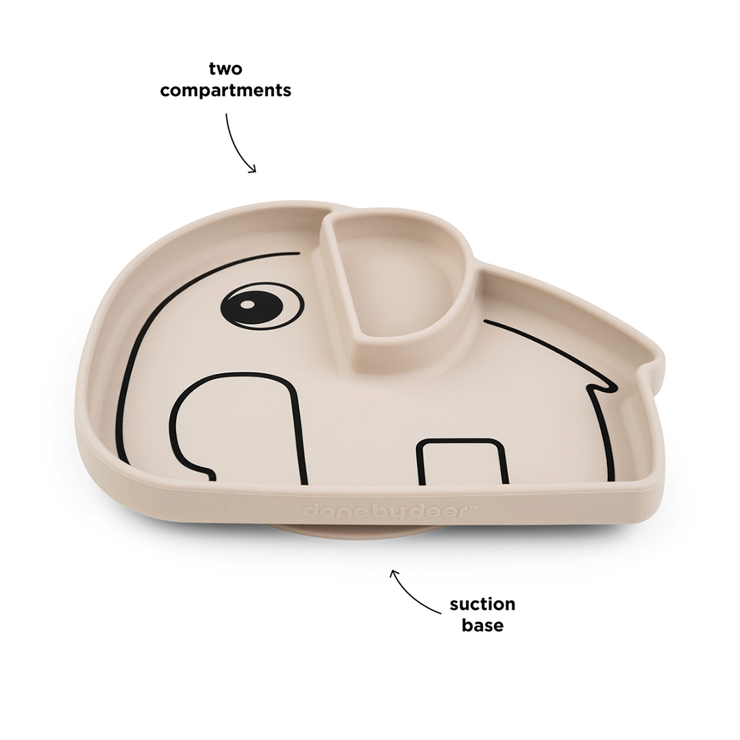 Utført av Deer silicone Stick&Stay plate Elphee Sand