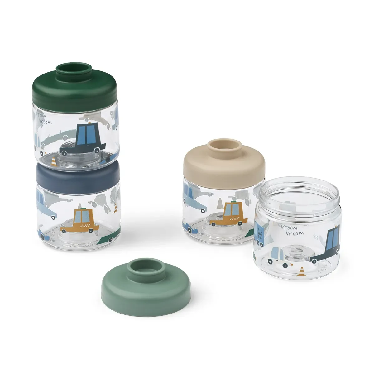 Liewood Dominique matbokser 4-pack Cars / Sandy