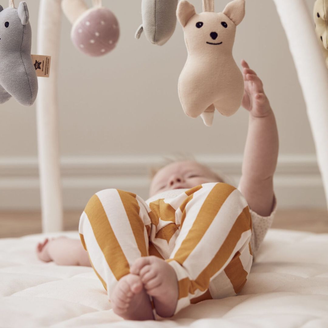 Kids Concept Baby Gym tekstil naturhvit