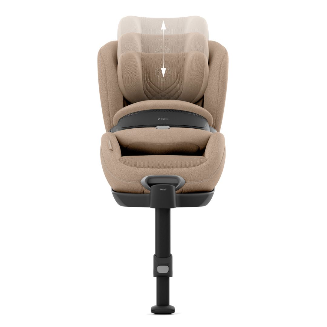 Cybex Anoris T2 bilstol med kollisjonspute i-size Plus Cozy Beige