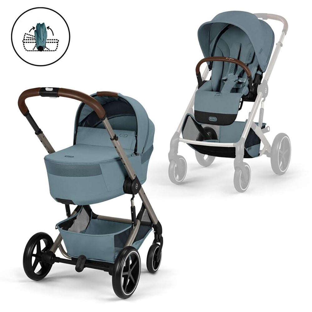 Cybex Balios S Lux TPE inkl. sammenleggbar liggedel Stormy Blue
